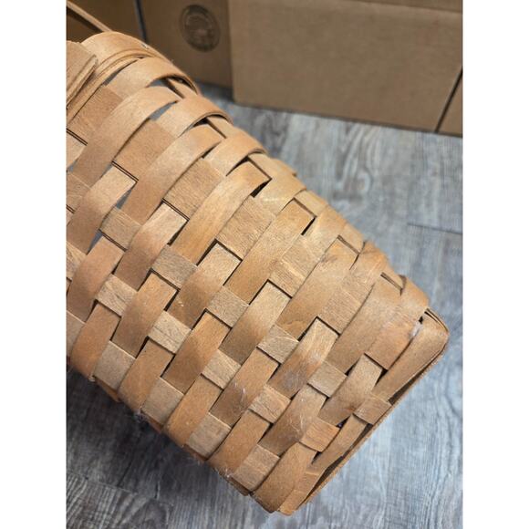 Longaberger Vintage 1985 1986 Square Bottom Upright Classic Basket - Picture 3 of 5